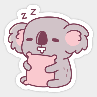 Cute Napping Koala Bear Sticker